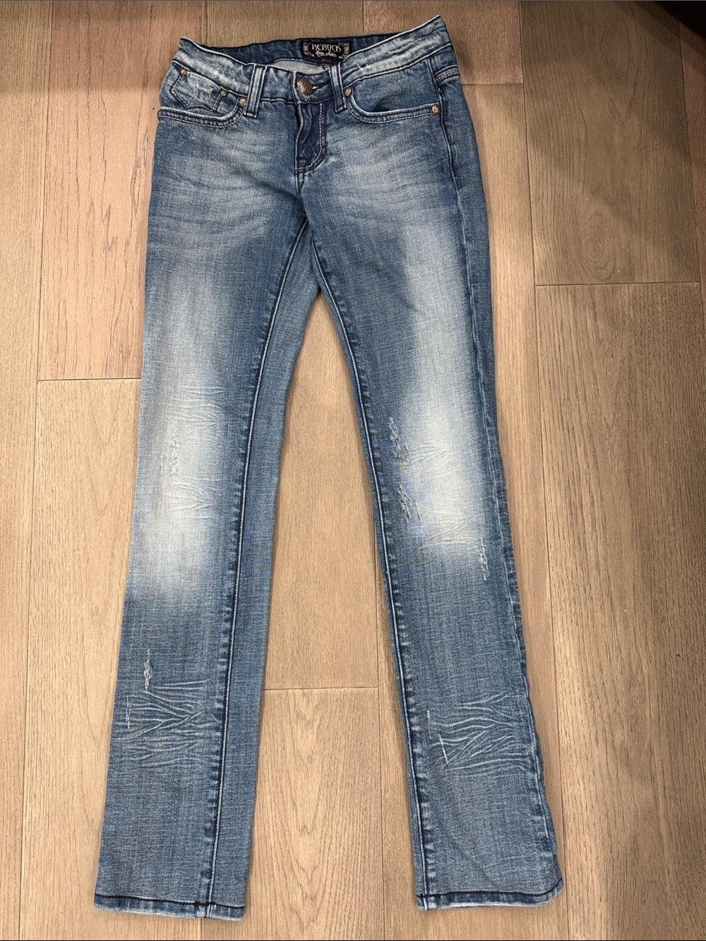 Rerock Light Wash Women's Straight Jeans - Blue